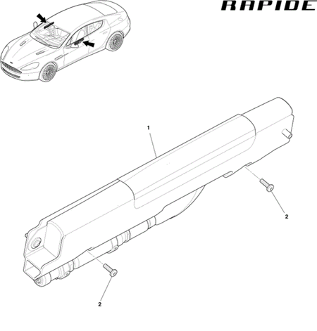 Image of RIGHT HAND FRONT DOOR AIRBAG