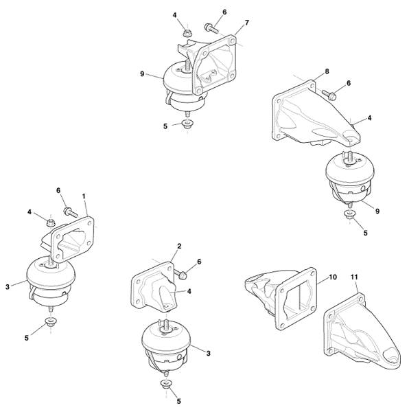 Image of ENGINE MOUNTING HYDRAMOUNT REAR