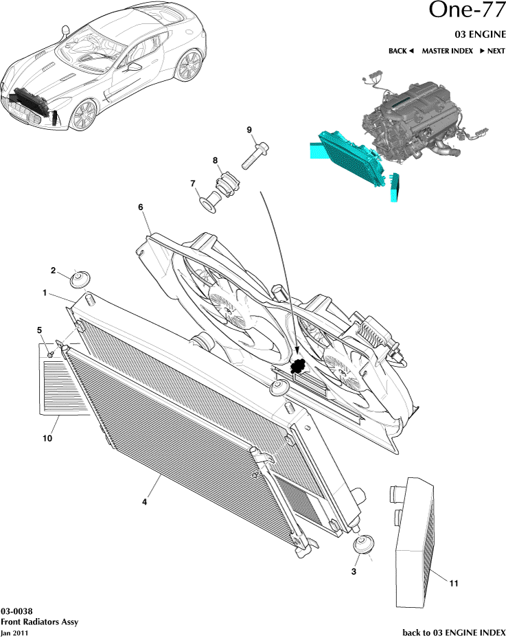 car: ONE-77,item_no: -,quantity: 1,reference: ONE_77_00-00-ONE_77_03-0038