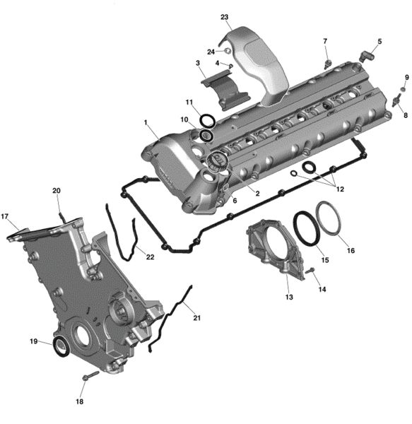 Image of FRONT ENGINE TIMING CHAIN COVER