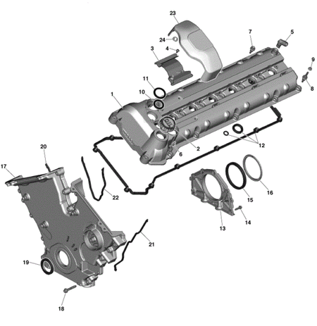 Image of FRONT ENGINE TIMING CHAIN COVER