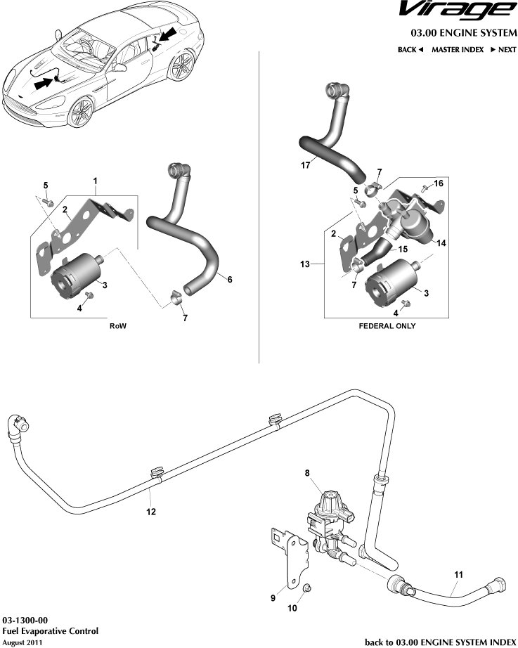 car: VIRAGE,item_no: 3,quantity: 1,reference: VIRAGE_00-00-VIRAGE_03-1300-00