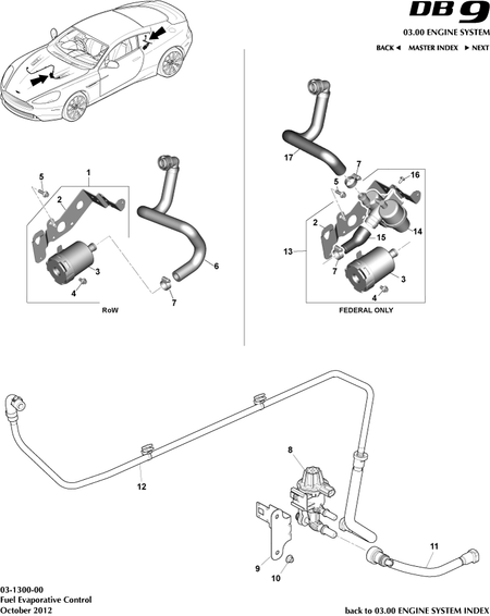car: DB9,item_no: 3,quantity: 1,reference: DB9_13_00-00-DB9_13_03-1300-00