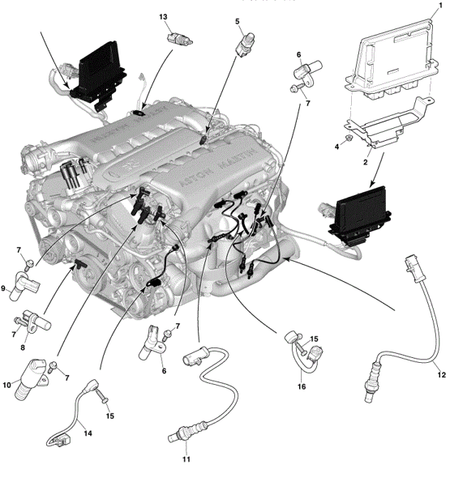 Image of ENGINE KNOCK SENSOR 28CM