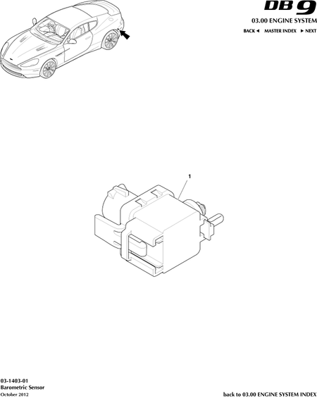 car: DB9,item_no: 1,quantity: 1,reference: DB9_13_00-00-DB9_13_03-1403-01