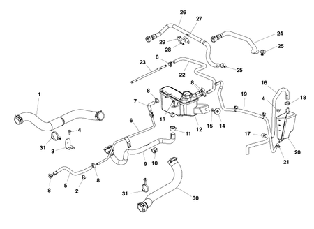 Image of RADIATOR HOSE