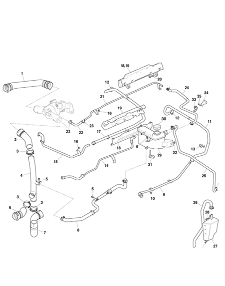 Image of WATER COOLANT RETURN HOSE PIPE