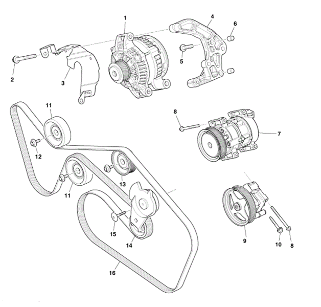 Image of FLAT IDLER PULLEY ASSY
