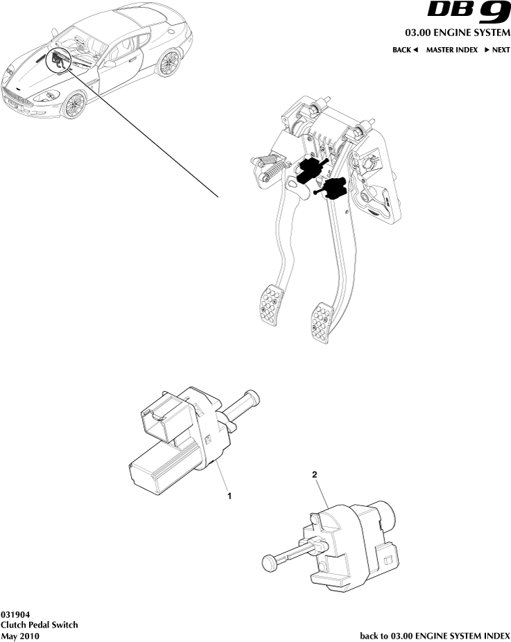 car: DB9,item_no: -,quantity: 1,reference: DB9_05_12_00-00-DB9_05_12_031904
