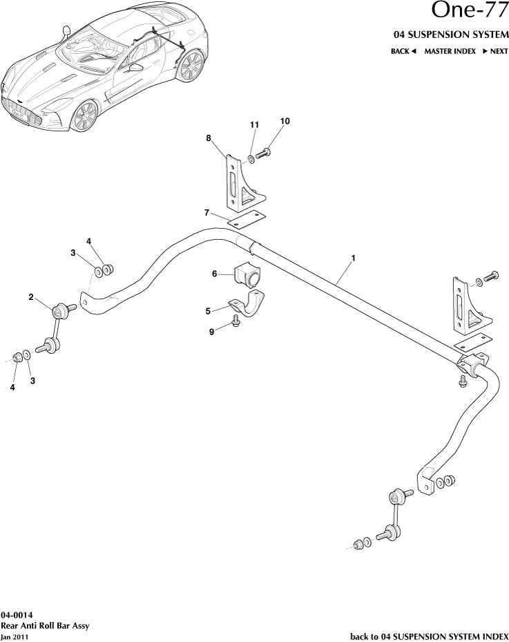 car: ONE-77,item_no: 11,quantity: 4,reference: ONE_77_00-00-ONE_77_04-0014