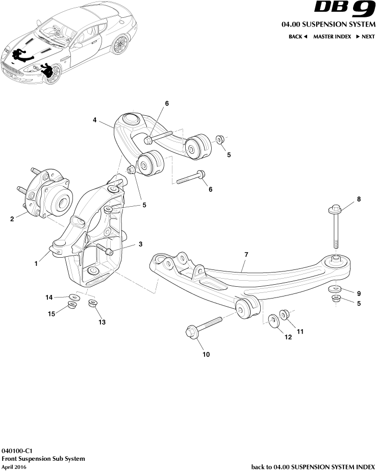 car: DB9,item_no: -,quantity: 1,reference: DB9_05_12_00-00-DB9_05_12_040100-C1