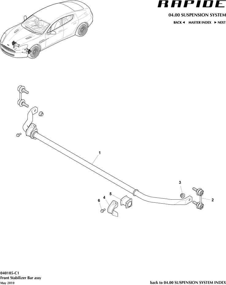 car: RAPIDE,item_no: 5,quantity: 2,reference: RAPIDE_00-00-RAPIDE_040105-C1