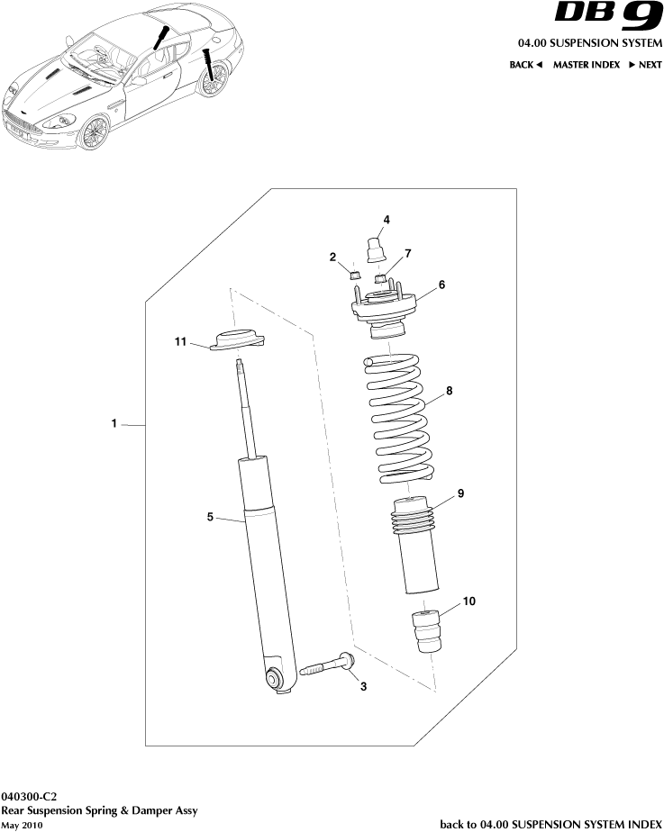 car: DB9,item_no: -,quantity: 2,reference: DB9_05_12_00-00-DB9_05_12_040300-C2