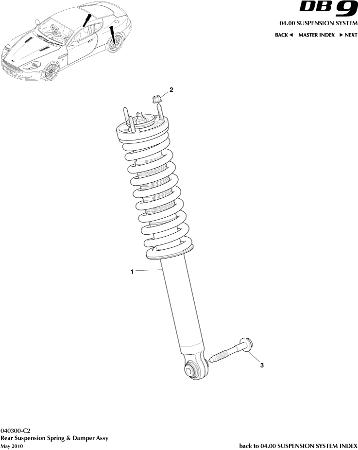 car: DB9,item_no: 1,quantity: 2,reference: DB9_05_12_00-00-DB9_05_12_040300-C3