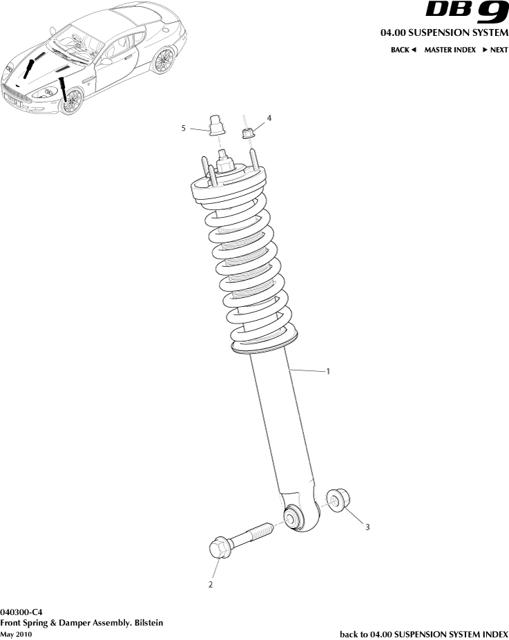 car: DB9,item_no: 5,quantity: 2,reference: DB9_05_12_00-00-DB9_05_12_040300-C4