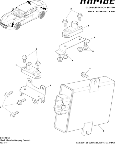 car: RAPIDE,item_no: 1,quantity: 2,reference: RAPIDE_00-00-RAPIDE_040304-C1