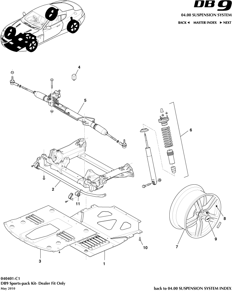 car: DB9,item_no: -,quantity: 1,reference: DB9_05_12_00-00-DB9_05_12_040401