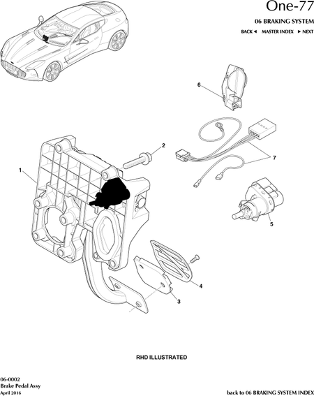 car: ONE-77,item_no: 6,quantity: 1,reference: ONE_77_00-00-ONE_77_06-0002