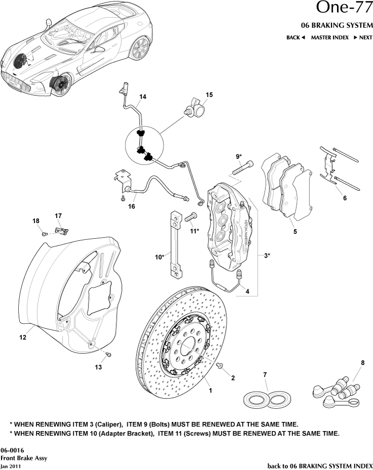 car: ONE-77,item_no: -,quantity: 1,reference: ONE_77_00-00-ONE_77_06-0016