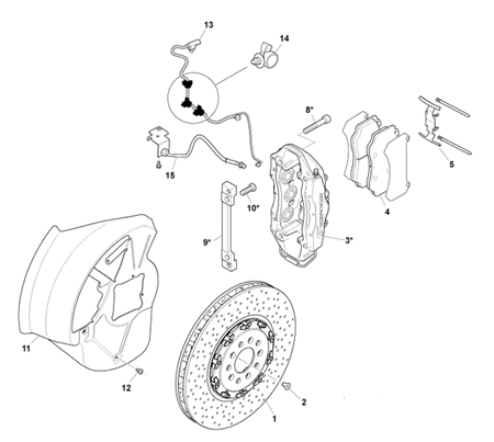 Image of FIRTREE CLIP FOR BRAKE PAD WEAR LEAD