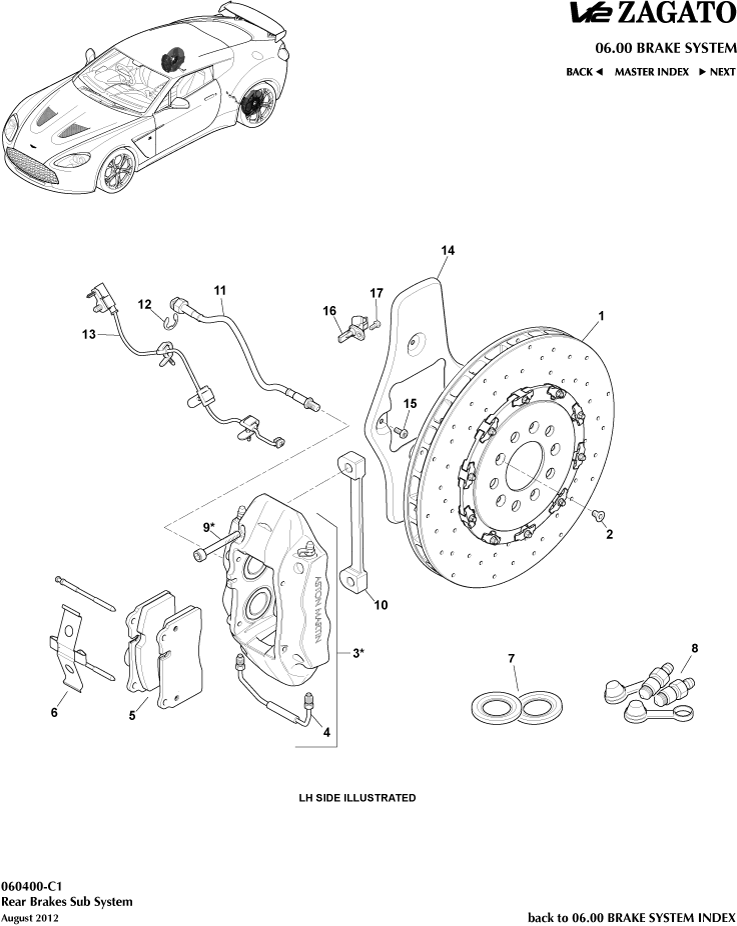car: ZAGATO V12,item_no: 3*,quantity: 1,reference: ZAGATO_V12_00-00-ZAGATO_V12_060400-C1