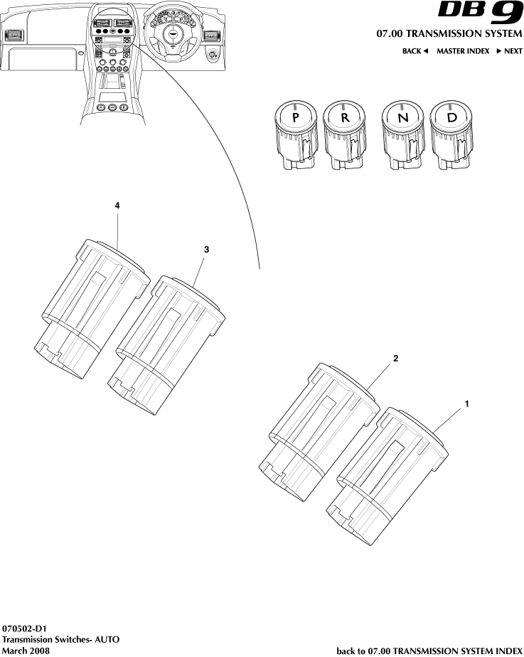 car: DB9,item_no: -,quantity: 1,reference: DB9_05_12_00-00-DB9_05_12_070502-D1