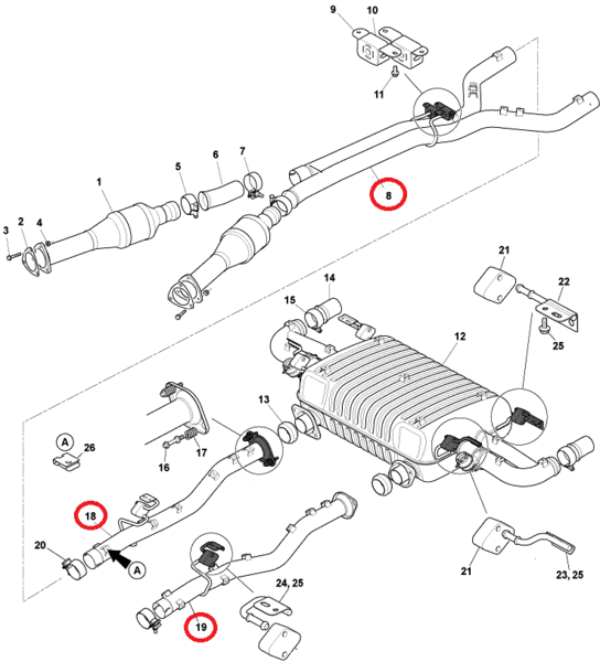 Image of EXHAUST CENTRE PIPE