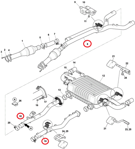 Image of EXHAUST CENTRE PIPE