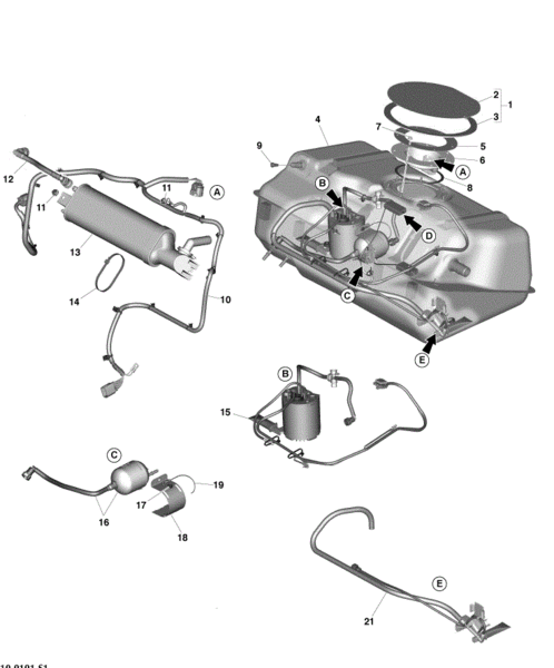 Image of FUEL JET PUMP MODULE AND HOSES