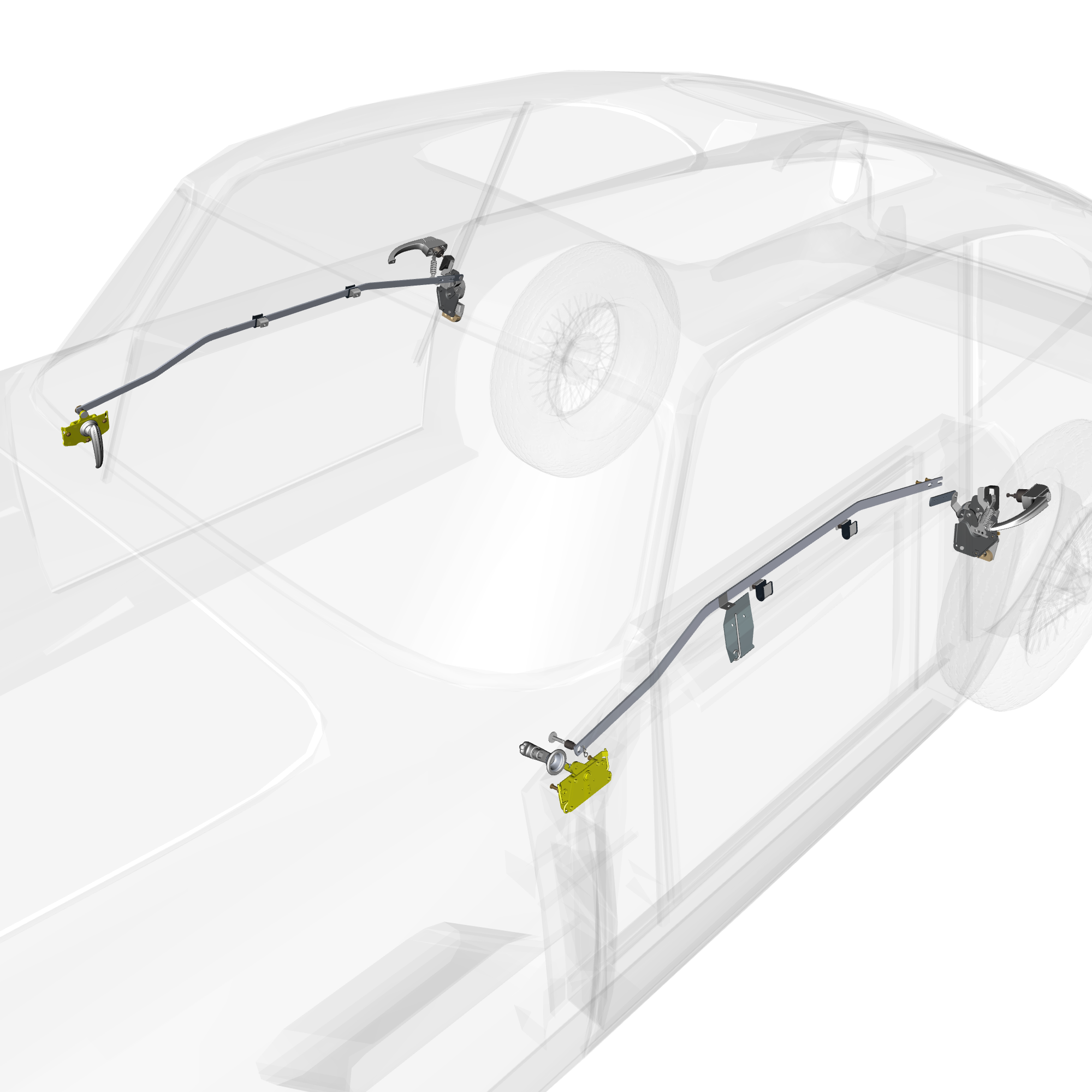 car: DB5 GF,item_no: nan,quantity: 2,reference: DB5GF_PartsCatalogue-310905-10 Door Latch Sytem