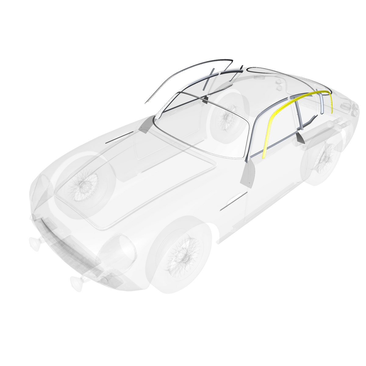 car: DB4 GTZ,item_no: nan,quantity: 1,reference: DB4GTZ_PartsCatalogue-010803-10 Body & Side Trim