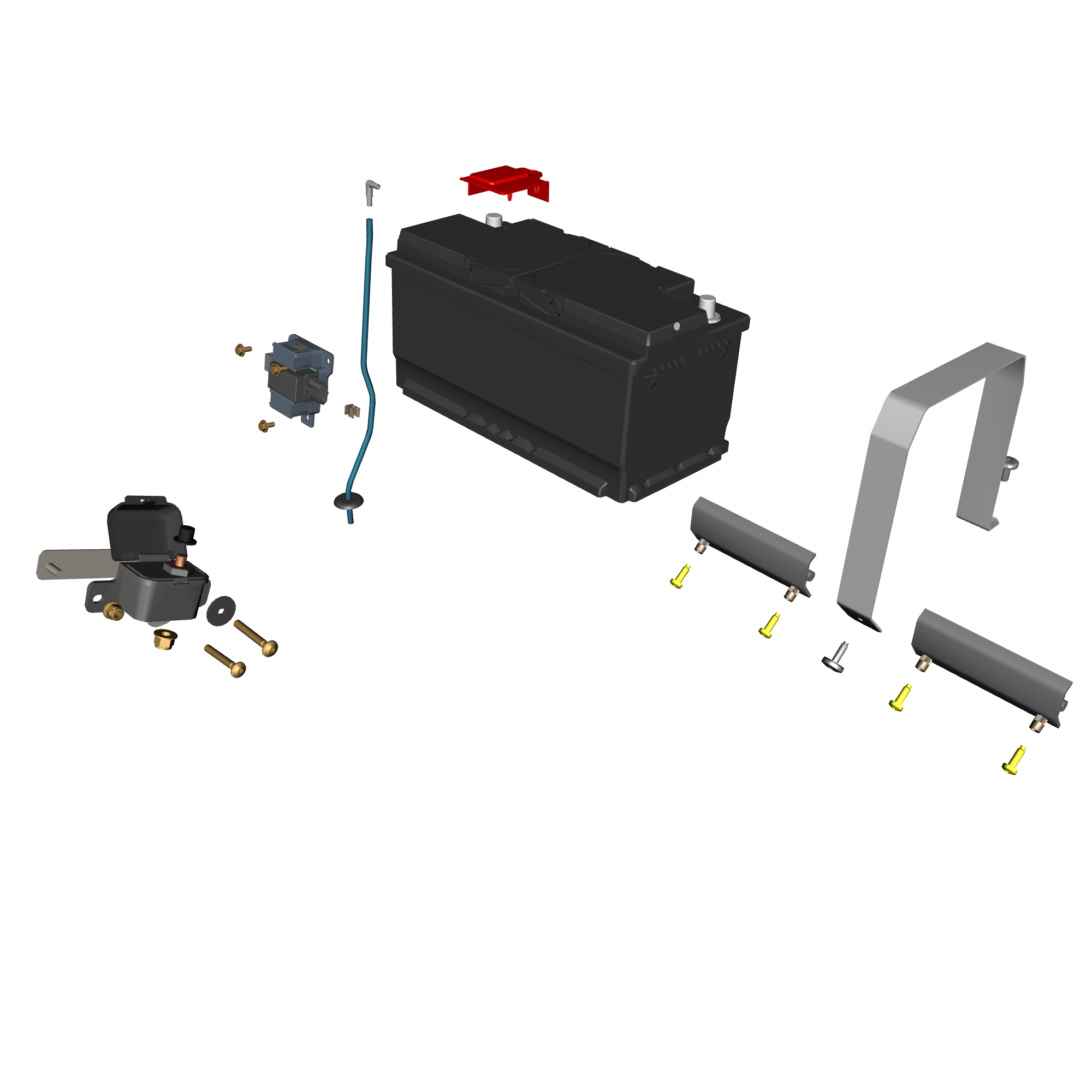 car:VANTAGE V12S,item_no:,quantity:4,reference:VANTAGE_V12S_PartsCatalogue-140100-01 Service Battery
