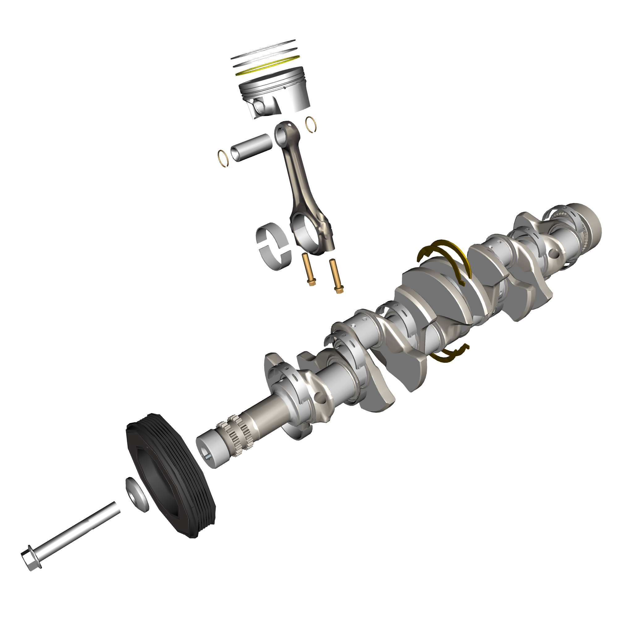 car: DBR22,item_no: nan,quantity: 12,reference: DBR22_PartsCatalogue-032103-60 Crankshaft & Pistons