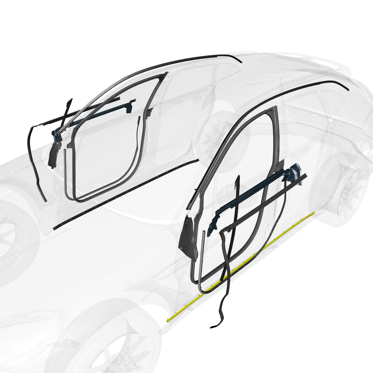 car: DBX,item_no: nan,quantity: 1,reference: DBX_PartsCatalogue-310501-10 Front Door Weatherstrip