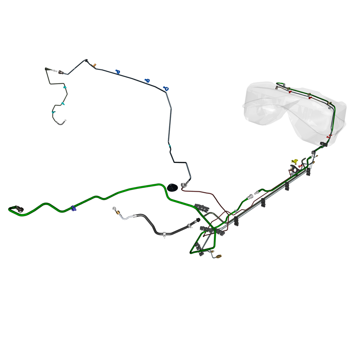 car:DBX,item_no:,quantity:1,reference:DBX_PartsCatalogue-570103-40 Fuel Lines, STRAIGHT-SIX, FOH