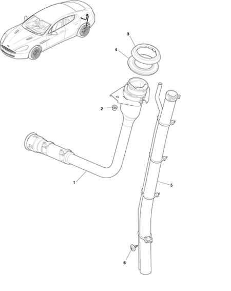 Image of FUEL GAS FILLER OVERFLOW PIPE HOSE
