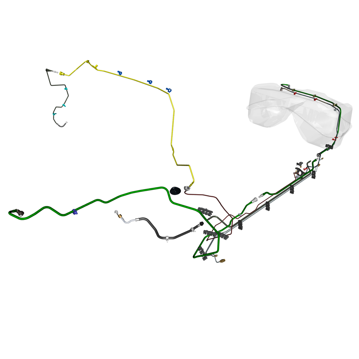 car:DBX,item_no:,quantity:1,reference:DBX_PartsCatalogue-570103-40 Fuel Lines, STRAIGHT-SIX, FOH