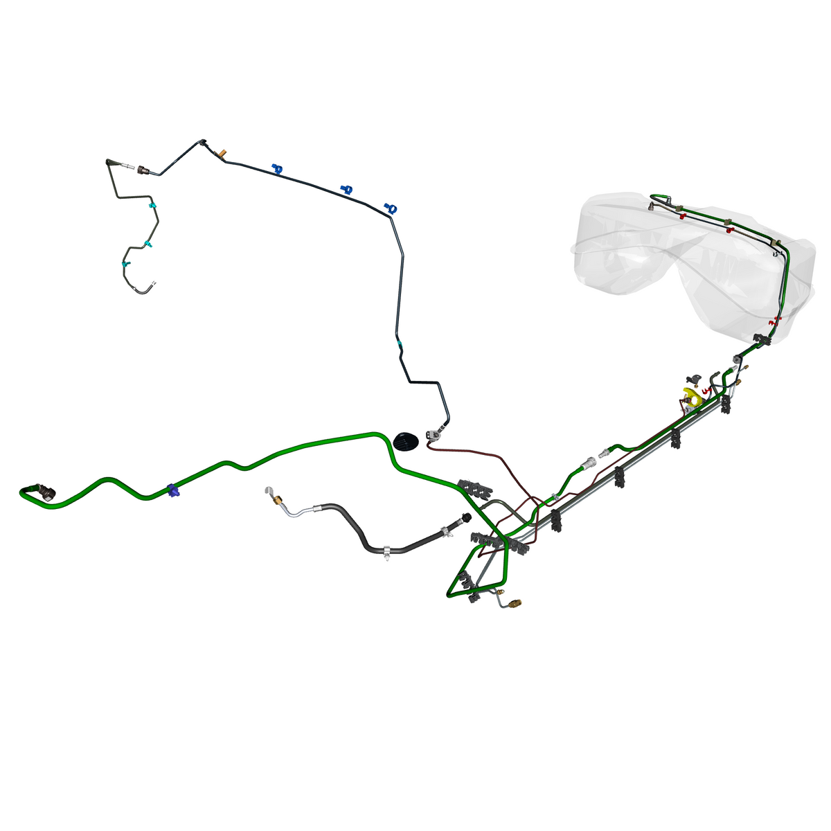 car:DBX,item_no:,quantity:1,reference:DBX_PartsCatalogue-570103-40 Fuel Lines, STRAIGHT-SIX, FOH