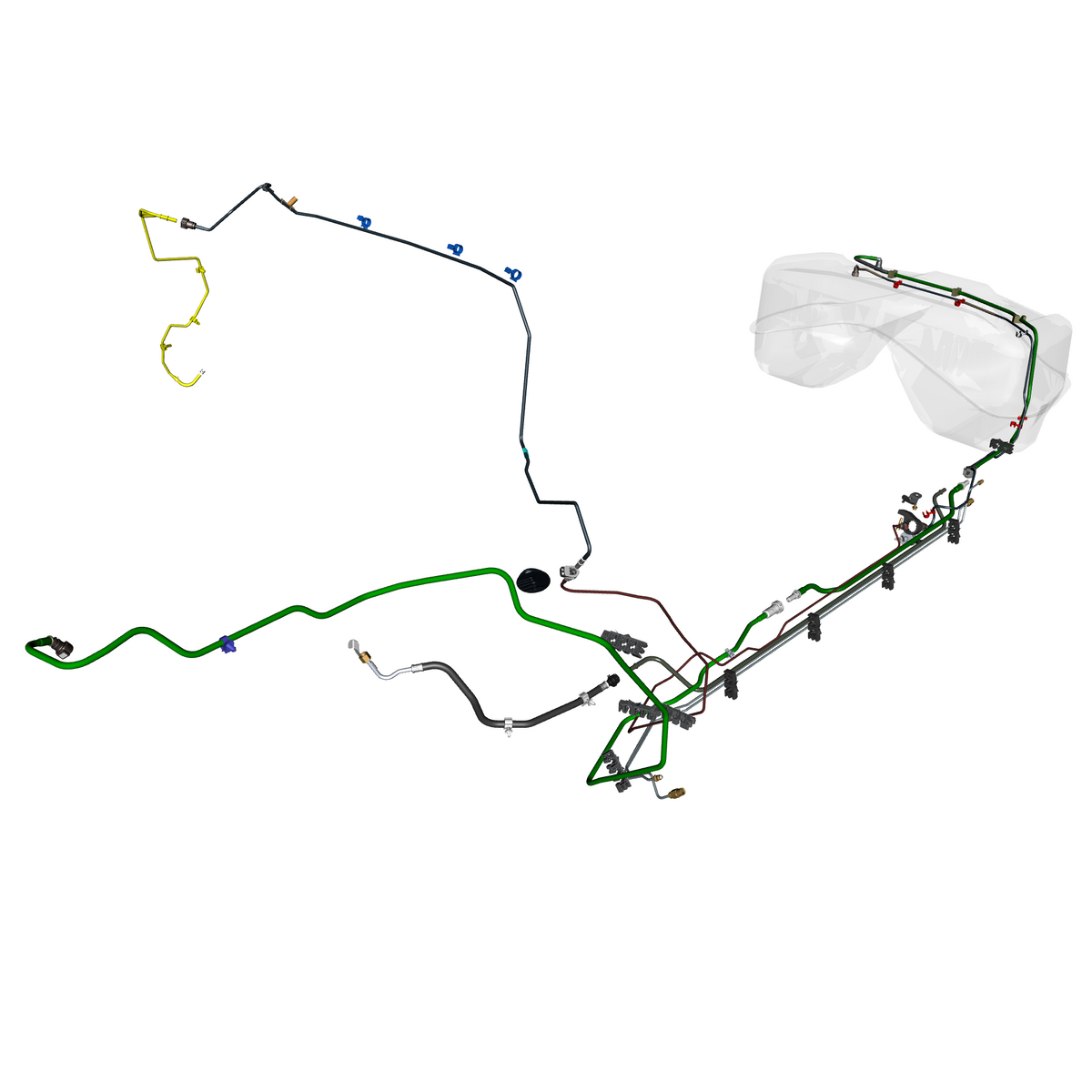 car:DBX,item_no:,quantity:1,reference:DBX_PartsCatalogue-570103-40 Fuel Lines, STRAIGHT-SIX, FOH
