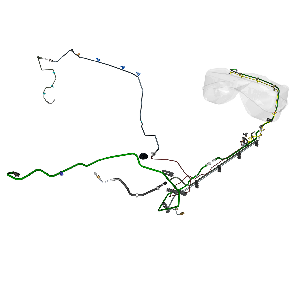 car:DBX,item_no:,quantity:1,reference:DBX_PartsCatalogue-570103-40 Fuel Lines, STRAIGHT-SIX, FOH