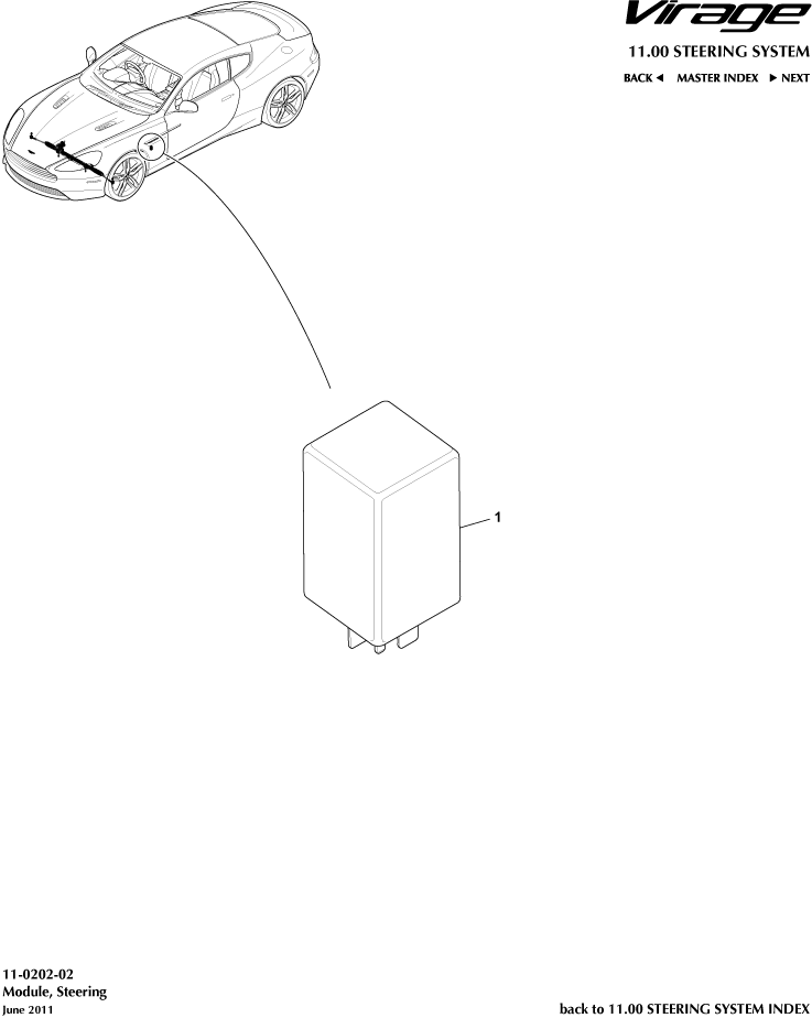 car: VIRAGE,item_no: 1,quantity: 1,reference: VIRAGE_00-00-VIRAGE_11-0202-02