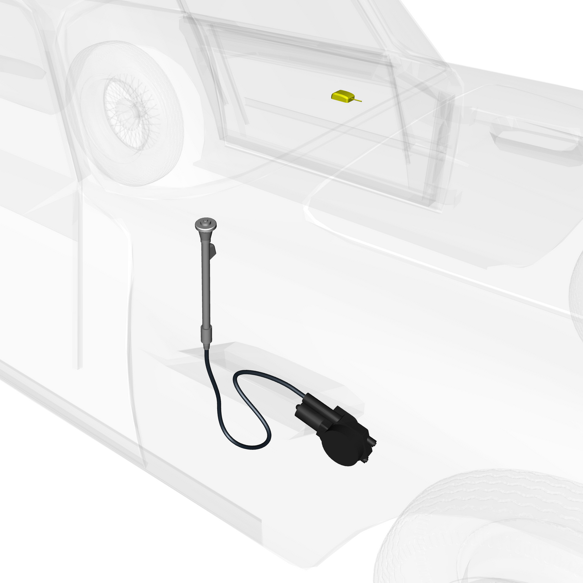car: DB5 GF,item_no: nan,quantity: 1,reference: DB5GF_PartsCatalogue-610500-10 Antenna