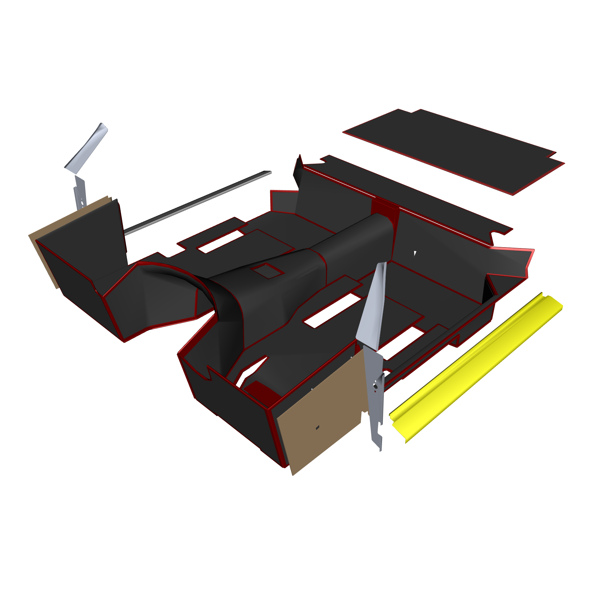 car: DB4 GTZ,item_no: nan,quantity: 1,reference: DB4GTZ_PartsCatalogue-010501-01 Main Floor Trim