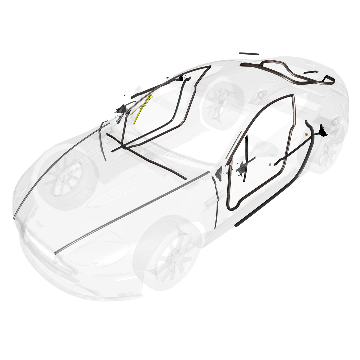 car:VANTAGE V12S,item_no:,quantity:1,reference:VANTAGE_V12S_PartsCatalogue-010702-B1 Dynamic Weatherstrips
