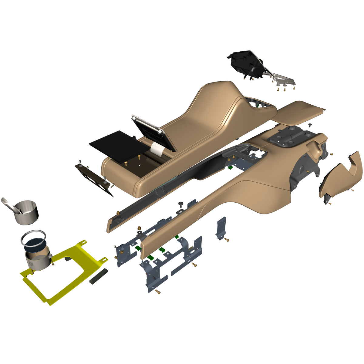 car: TARAF,item_no: nan,quantity: 1,reference: TARAF_PartsCatalogue-011241-01 Rear Console
