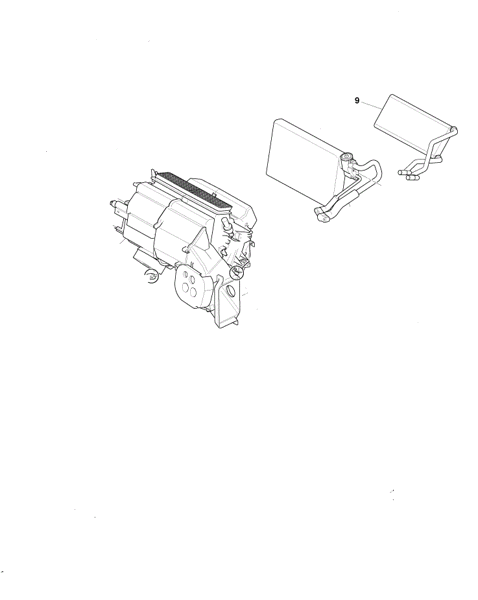 Image of HEATER CORE AND TUBE LEFT HAND DRIVE