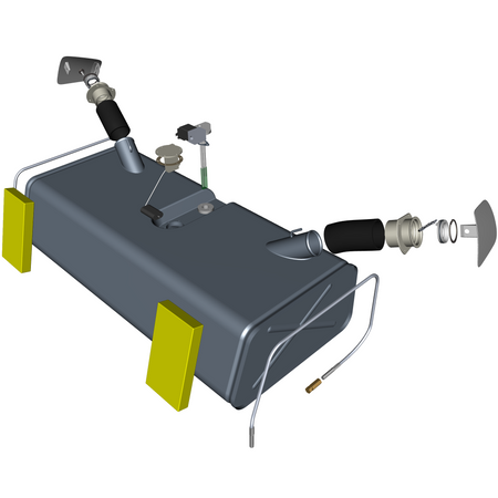 car: DB5 GF,item_no: nan,quantity: 2,reference: DB5GF_PartsCatalogue-570100-10 Fuel Tank