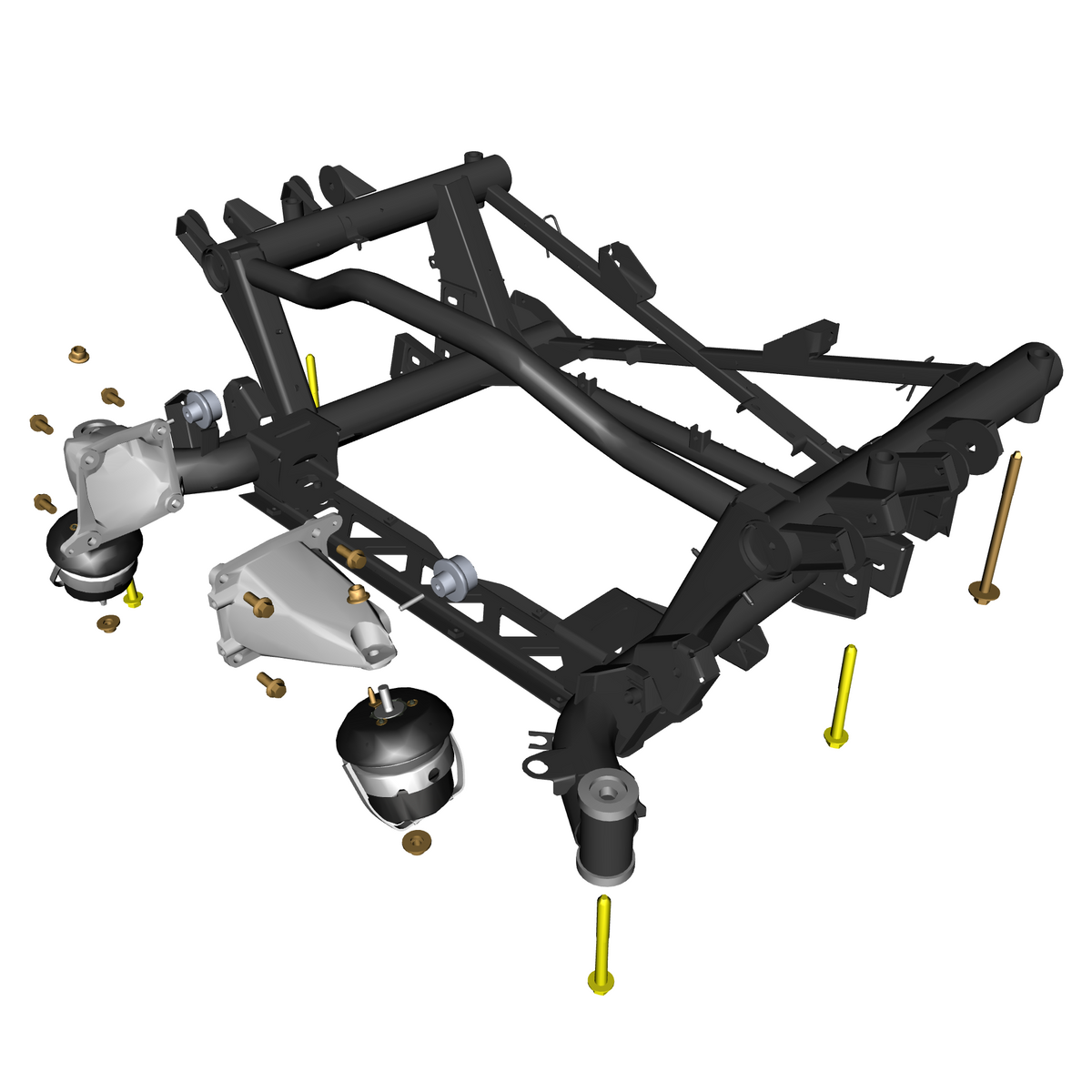 car:VANTAGE V12S,item_no:,quantity:4,reference:VANTAGE_V12S_PartsCatalogue-020100-C2 Rear Subframe & Mountings