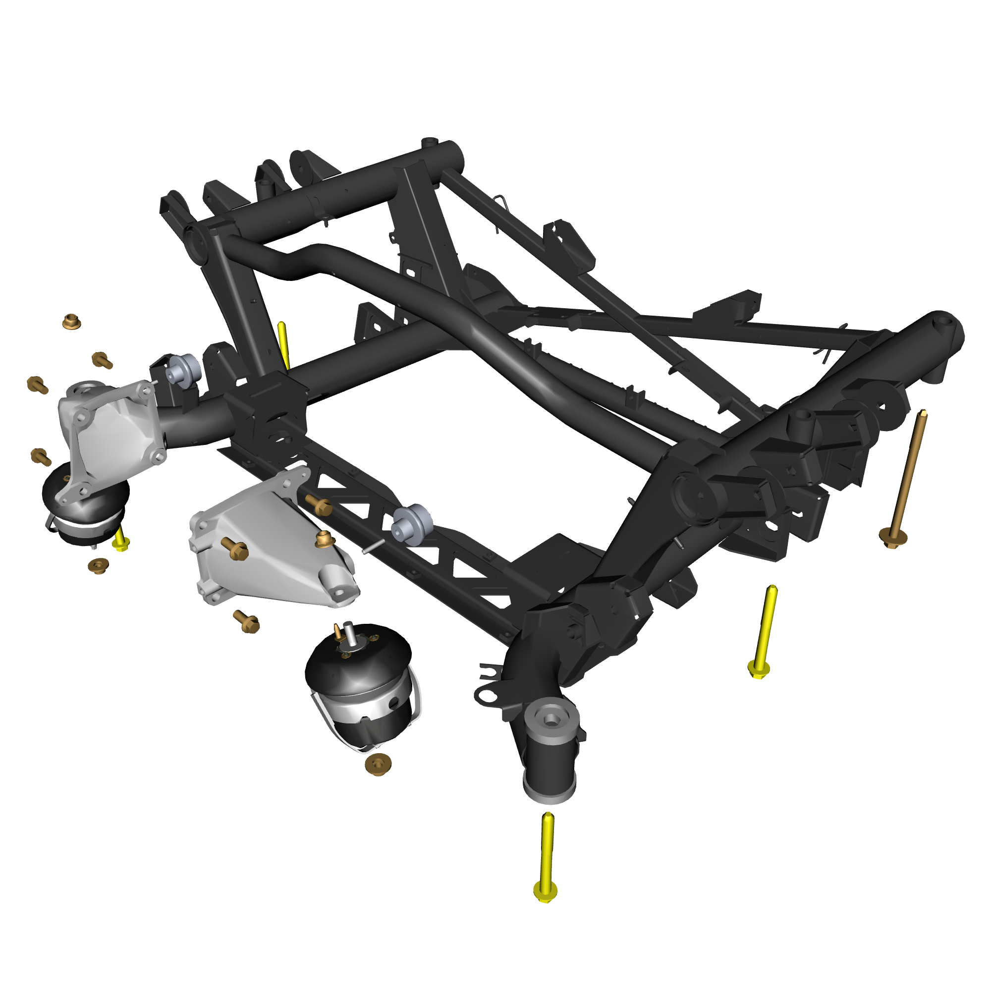 car:VANTAGE V12S,item_no:,quantity:4,reference:VANTAGE_V12S_PartsCatalogue-020100-C2 Rear Subframe & Mountings