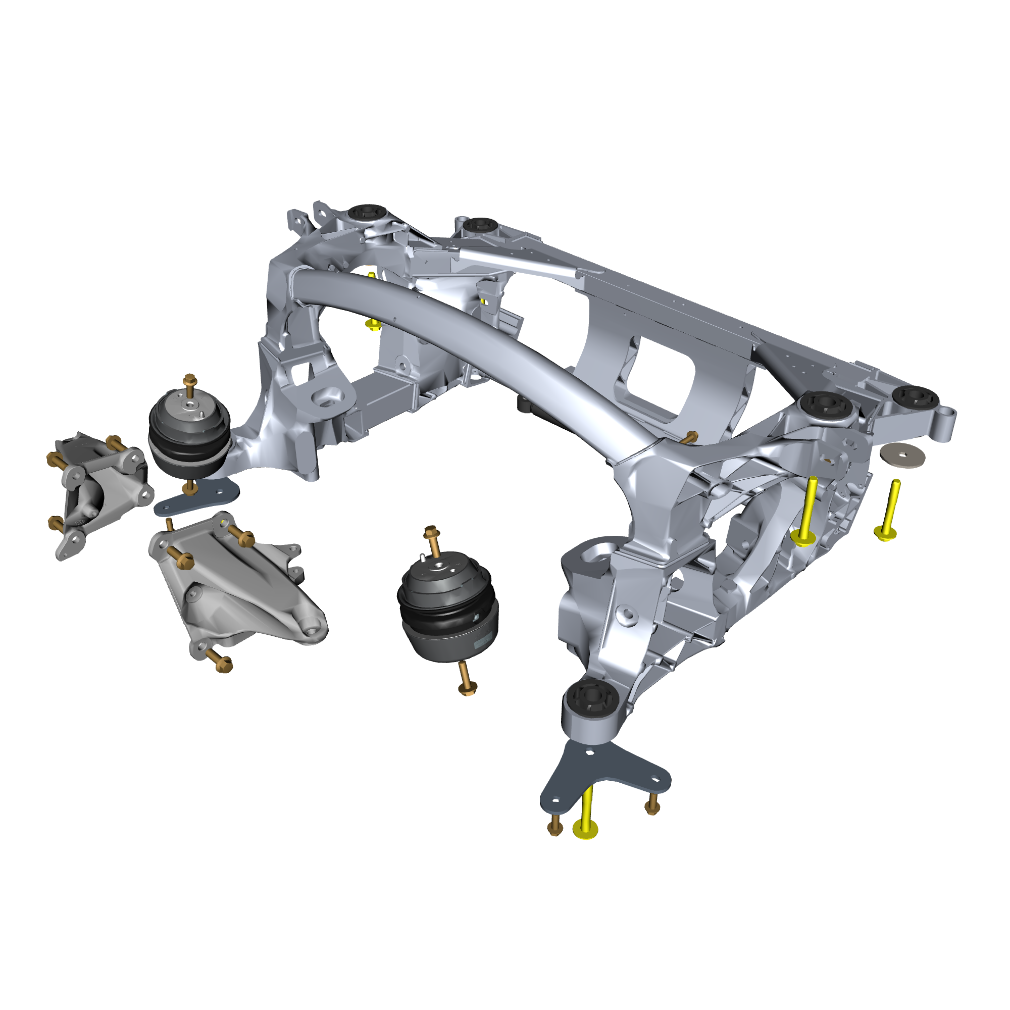 car: VANQUISH,item_no: nan,quantity: 6,reference: VANQUISH_25_PartsCatalogue-020105-20 Rear Subframe